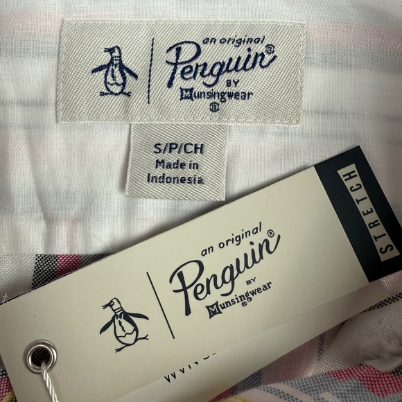 Original Penguin Mens Small Striped Button Down Shirt Short Sleeve Stretch
New - Picture 2 of 6